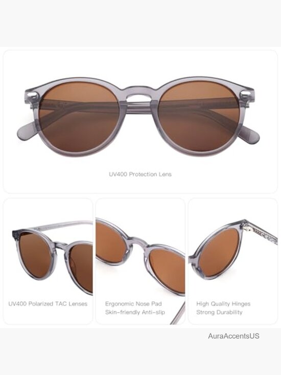 Round Retro Small Sunglasses Unisex Trendy UV400 Polarized